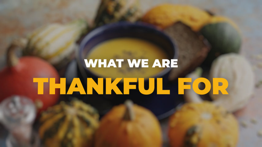 What We're Grateful For This Thanksgiving 